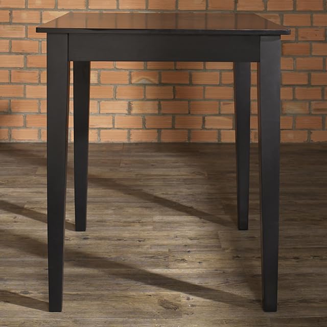 Crosley Furniture Counter Height Wood Pub Table for Bar and Dining, Black
