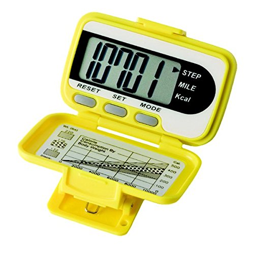 A bright yellow digital timer with an easy-to-read display, designed for precise time management.