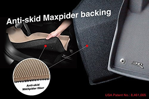 All-Weather Floor Mats for Mercedes Benz E-Class Coupe (C238) 2018-2020 Custom Fit Car Floor Liners, Kagu Series (2nd Row, Black)