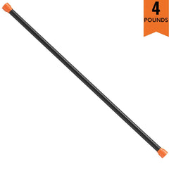 Rubber Padded Weighted Bar - Stretching Weight Exercise Bars for Physical Therapy, Body Toning, Aerobics, Yoga, Pilates