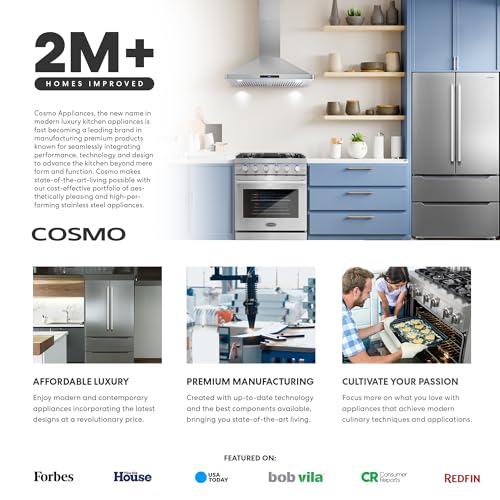 COS-5MU30-BK 30 in. Delta Collection Ducted Under Cabinet Range Hood, Button Controls, Reusable Filters, LED Lights in Matte Black, 30 inch