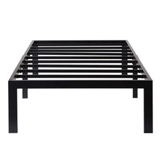 Fast Furnishings Twin Modern Black Metal Bed Frame