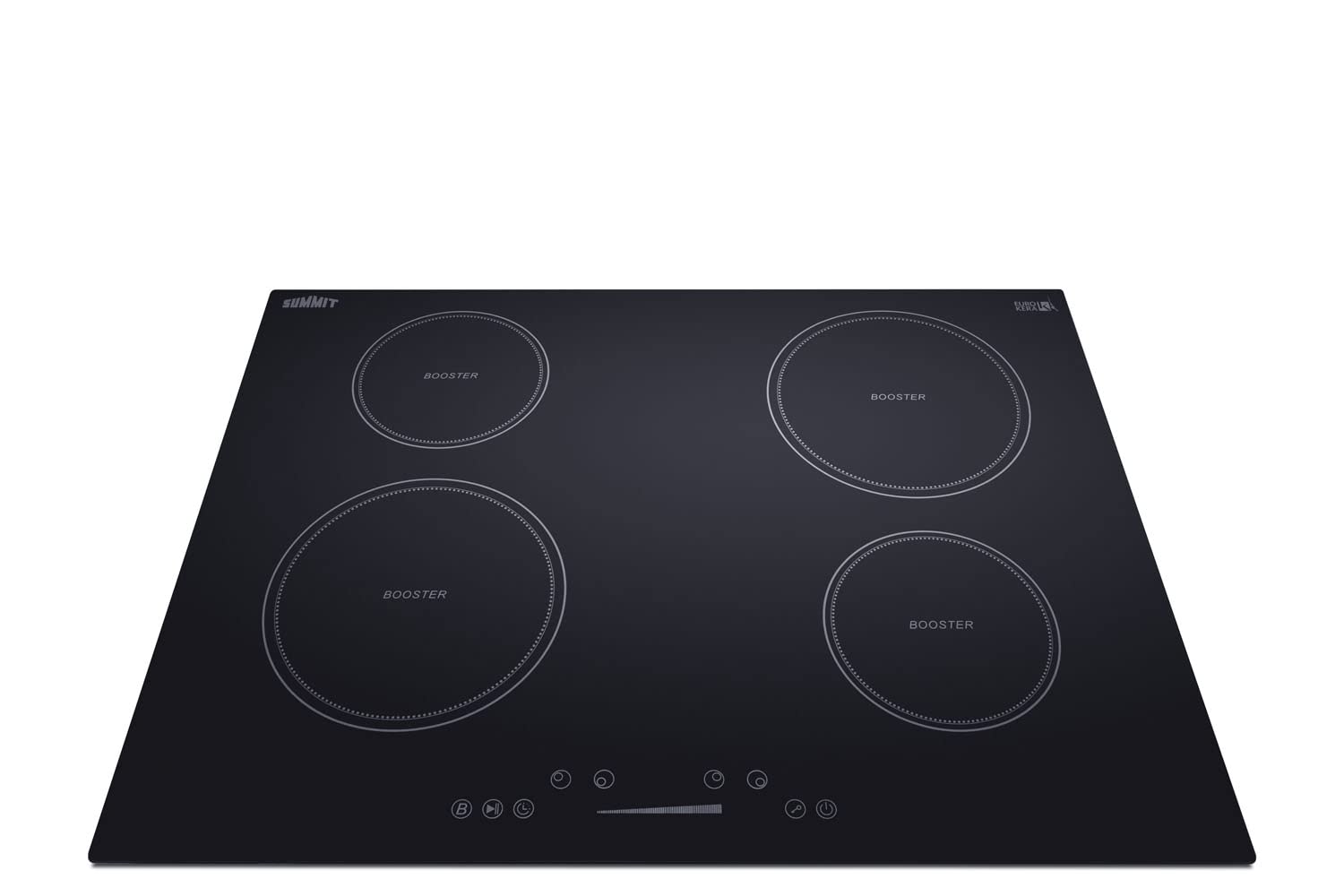 30" Induction Cooktop, 4 Cooking Zones, 208-240V Electric Cooktop, ADA Compliant Design, Black - SINC4B301B