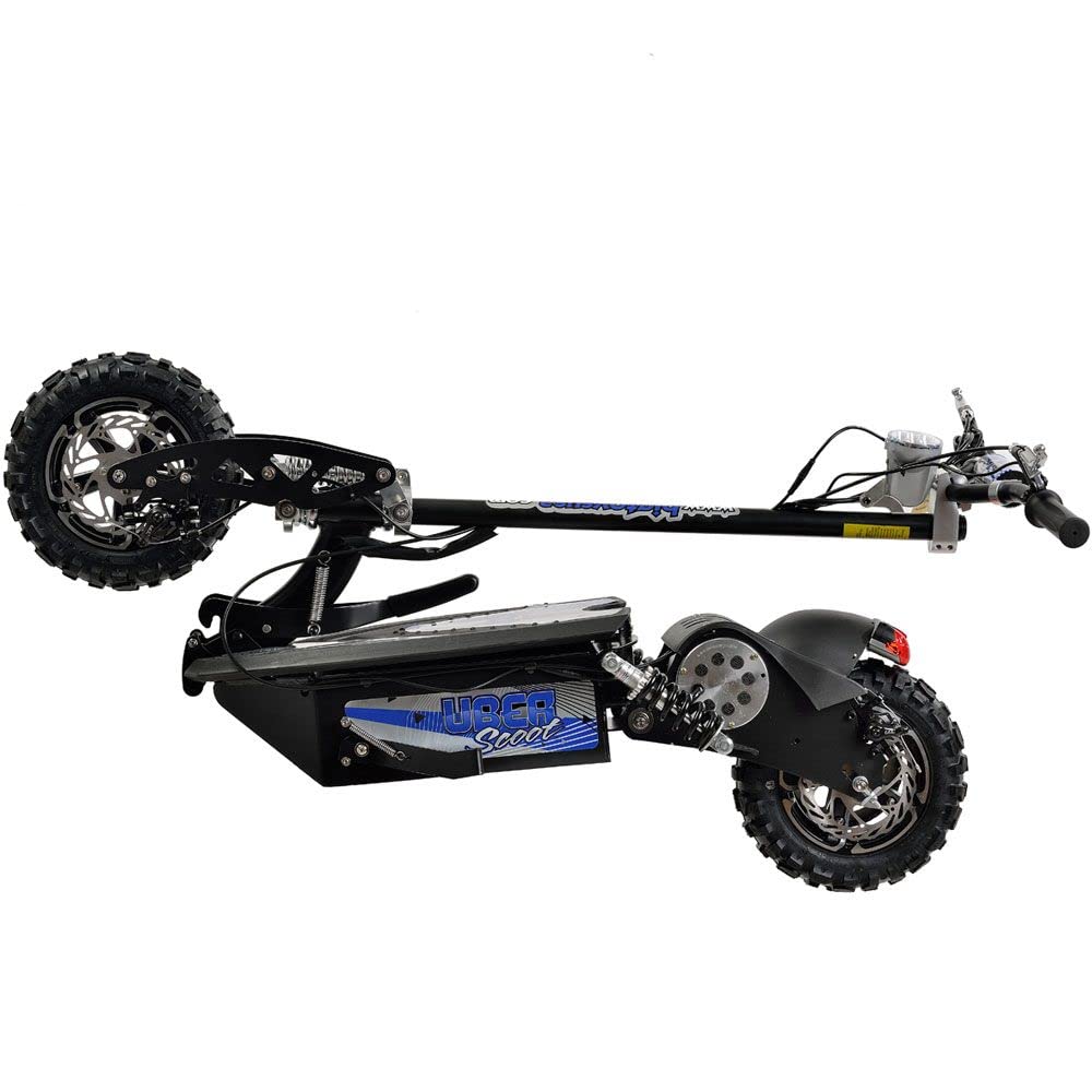 MotoTec UberScoot 1600w 48v Electric Scooter, Black, Large