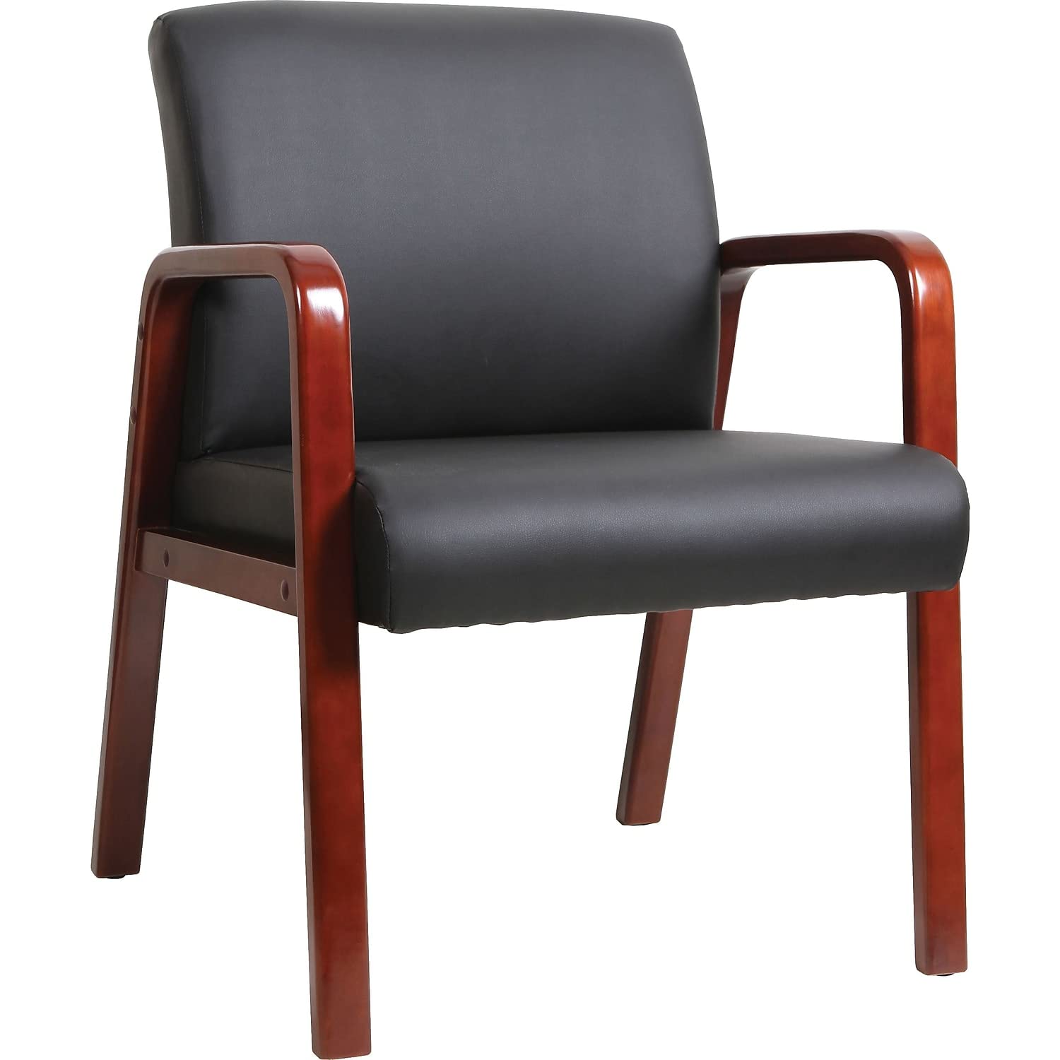 Guest Chair, Black/Mahogany