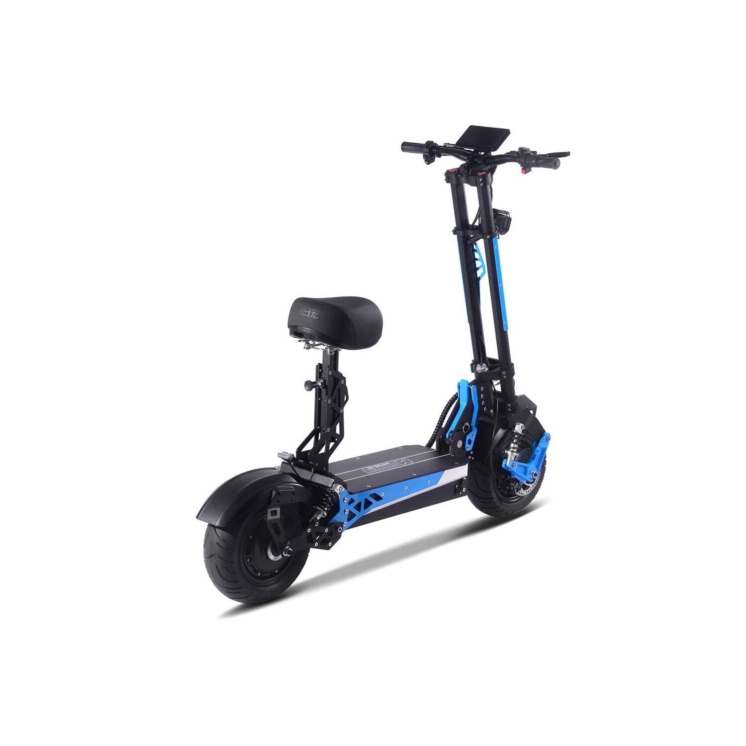 MotoTec Switchblade 60v 4000w Lithium Electric Scooter Blue