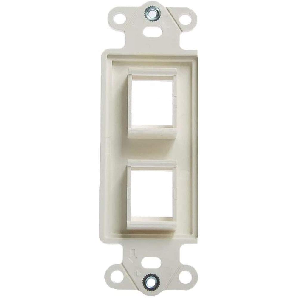 Vanco 820322 Port Multi-Media Wall Plate Inserts WH Decor Style