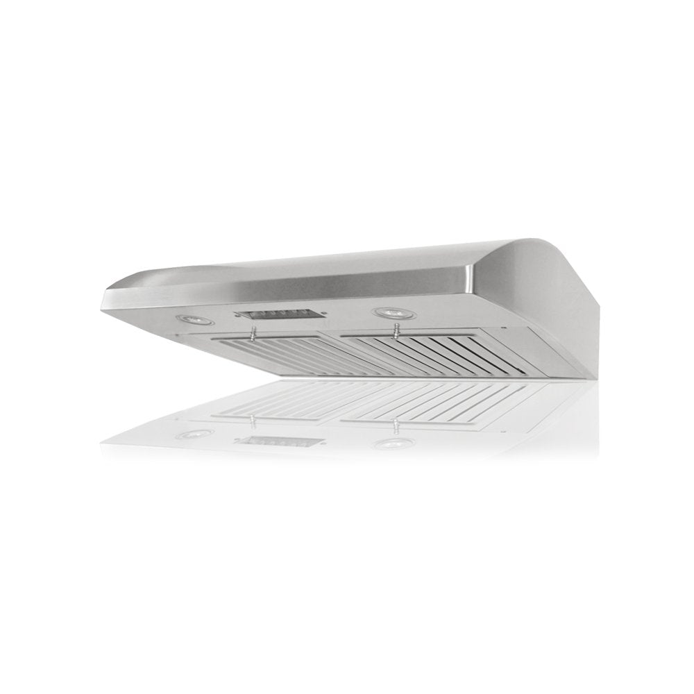CHX2230SQB-1 Brillia 30-inch Under Cabinet Range Hood, 3-Speed, 680 CFM, LED Lights, Baffle Filters, Stainless Steel