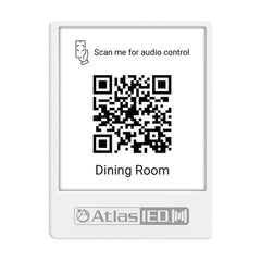 AtlasIED GEM-5 Atmosphere Virtual Wall Controller QR Code Holder - White
