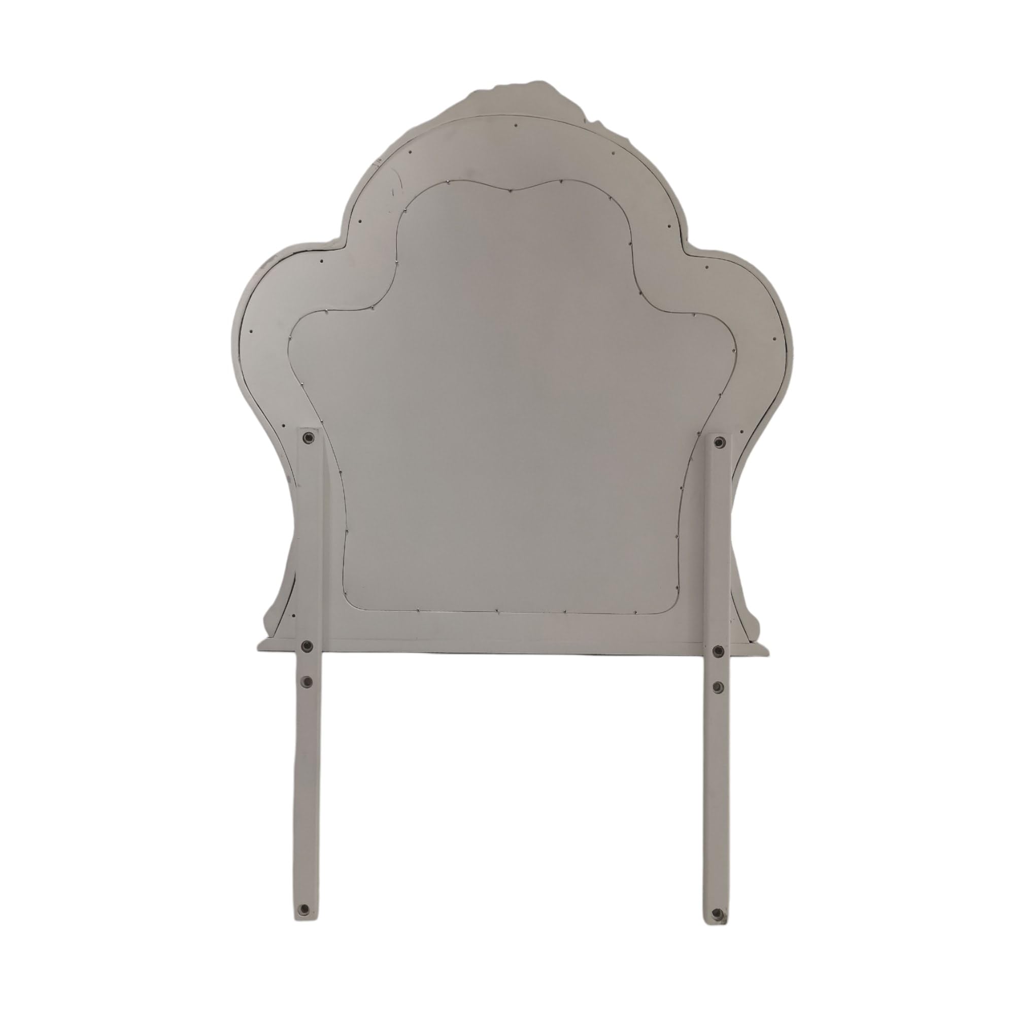 Dresden Plywood Mirror, Bone White