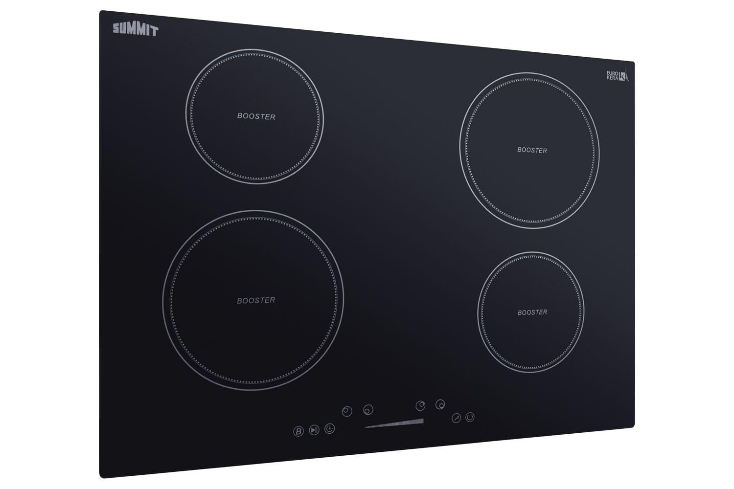 30" Induction Cooktop, 4 Cooking Zones, 208-240V Electric Cooktop, ADA Compliant Design, Black - SINC4B301B