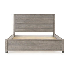 Fast Furnishings Queen Grey Wood Bed with Headboard