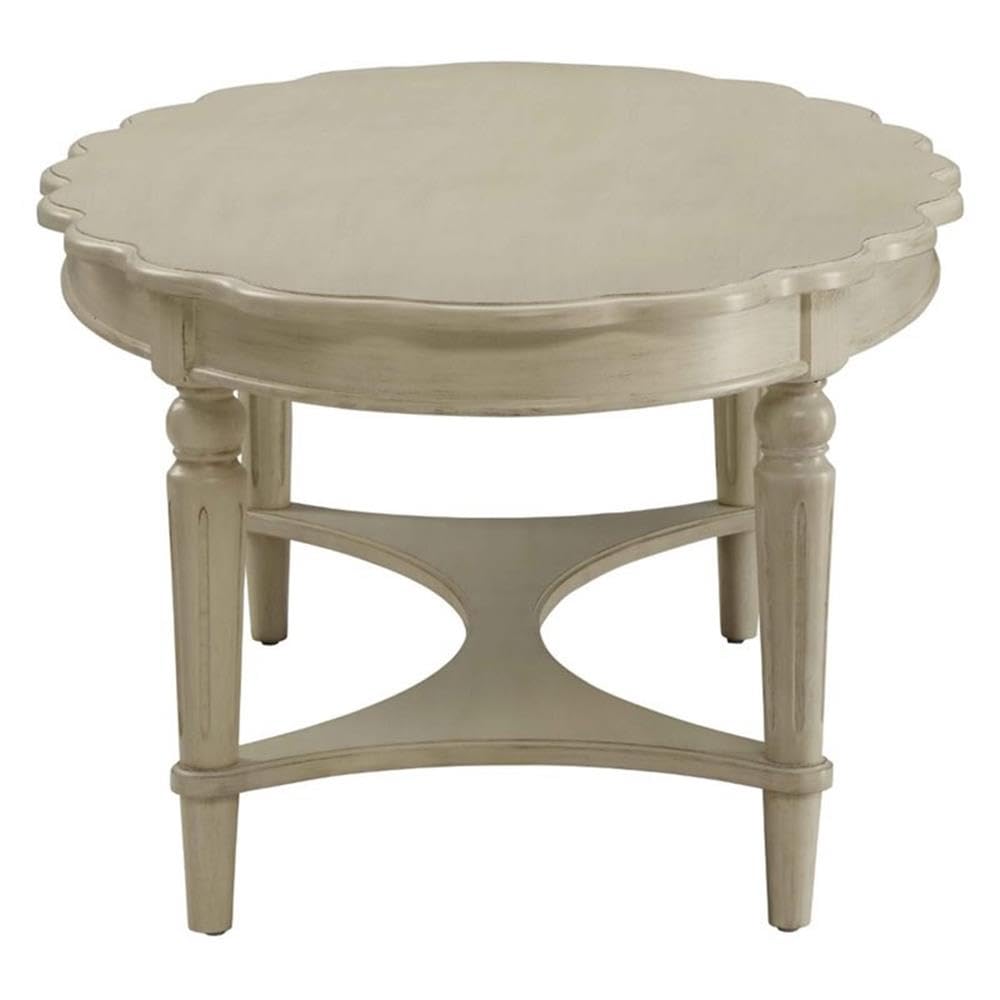 Fordon Oval Coffee Table in Antique White