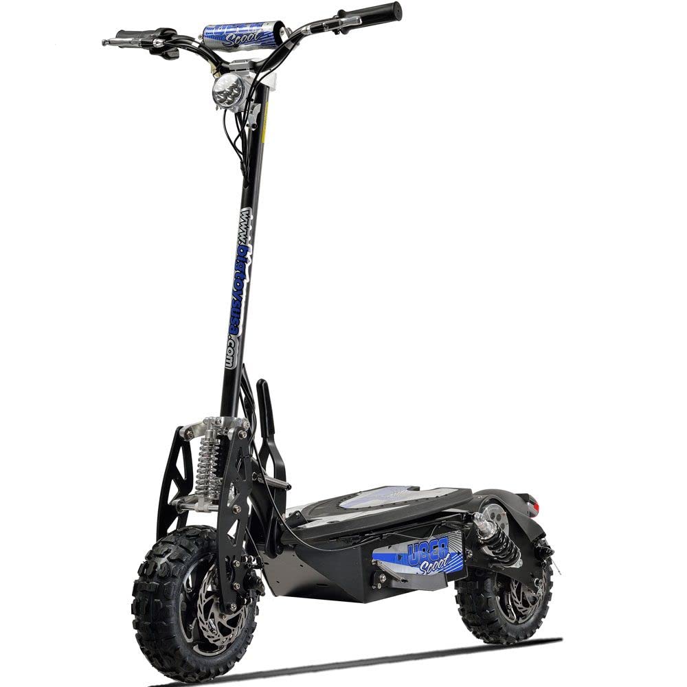 MotoTec UberScoot 1600w 48v Electric Scooter, Black, Large
