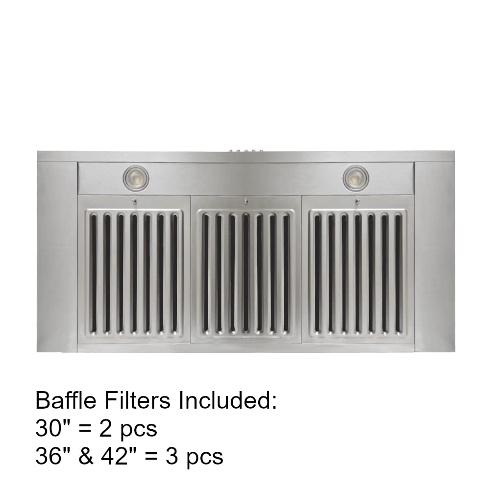 RAX2142SQB-2 Under Cabinet Range Hood, 42-Inch, Stainless Steel