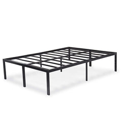 Fast Furnishings King 18 inch Black Metal Platform Bed