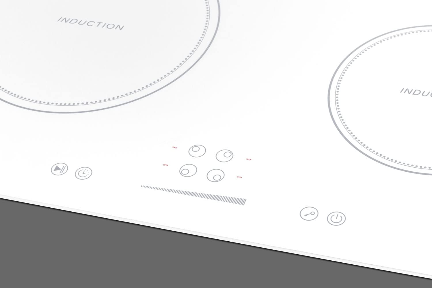 24" Induction Cooktop, 4 Cooking Zones, 208-240V Electric Cooktop, ADA Compliant Design, Black - SINC4B241B