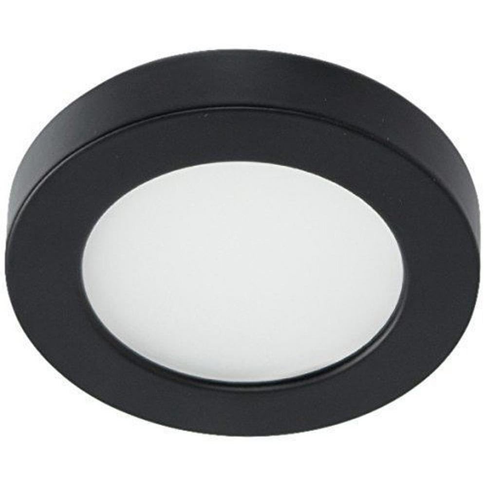 WAC HR-LED90-30-BK Edge Lit LED Button Light, Black, 0.5"x3"x3.5"