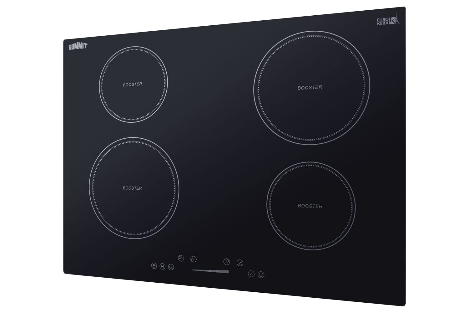 30" Induction Cooktop, 4 Cooking Zones, 208-240V Electric Cooktop, ADA Compliant Design, Black - SINC4B301B
