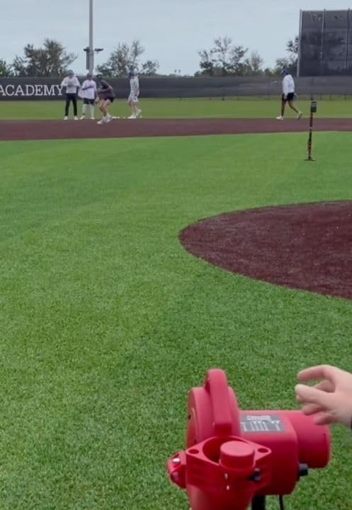 Base Hit Lite Adjustable Baseball Pitching Machine ?45 MPH Pitching Speed, Includes Automatic Ball Feeder, Extremely Accurate | Perfect for Hitting and Fielding Training for All Ages