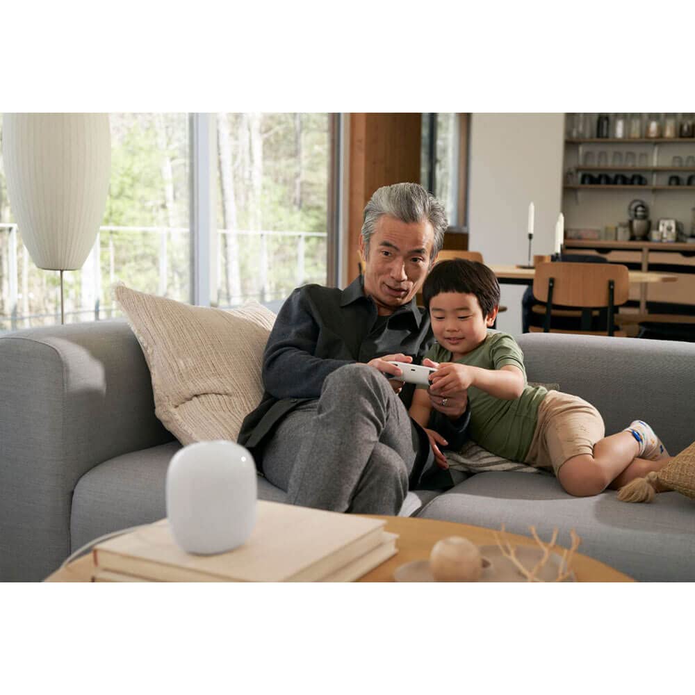 Google Nest WiFi Pro 6E Mesh Router, Fast Whole Home Coverage, Snow