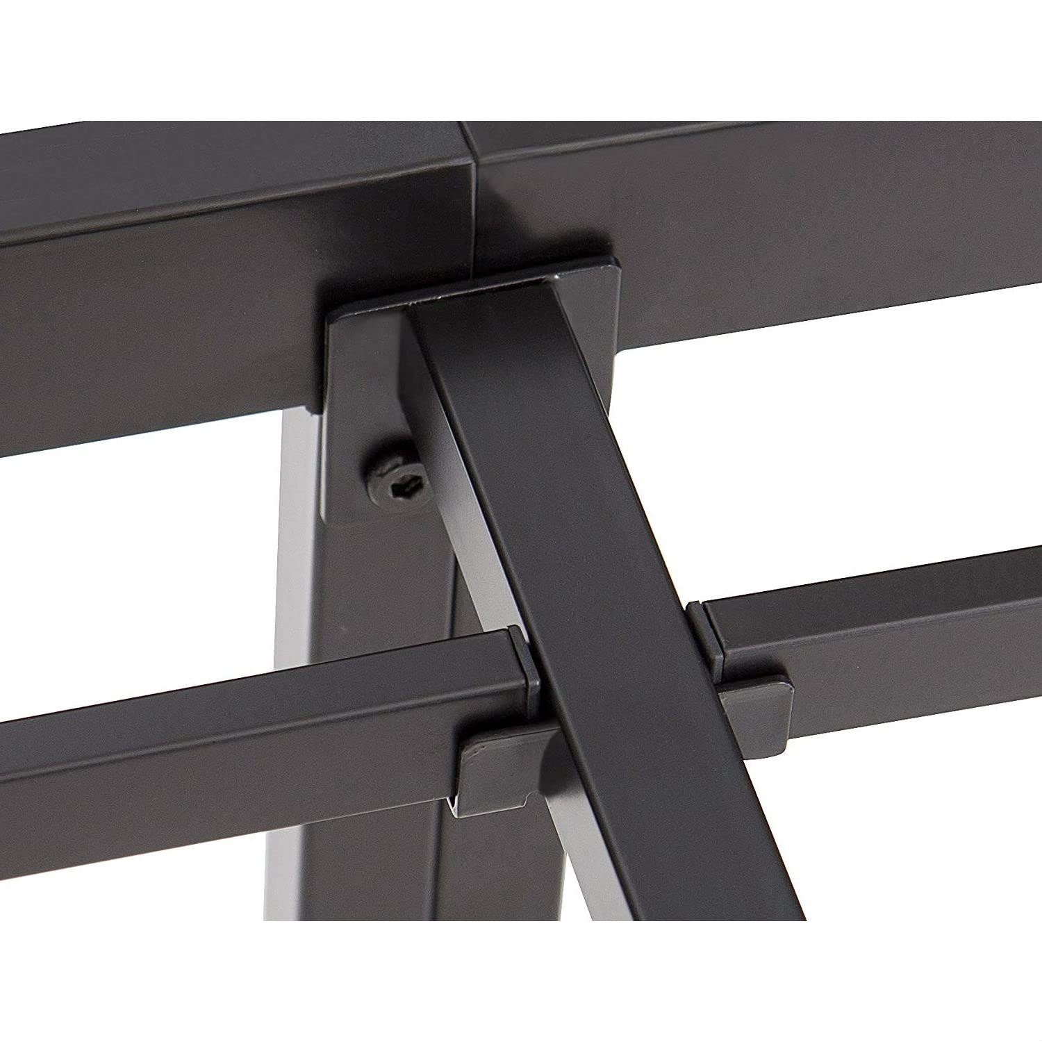 Fast Furnishings Queen Black Metal Heavy Duty Platform Bed