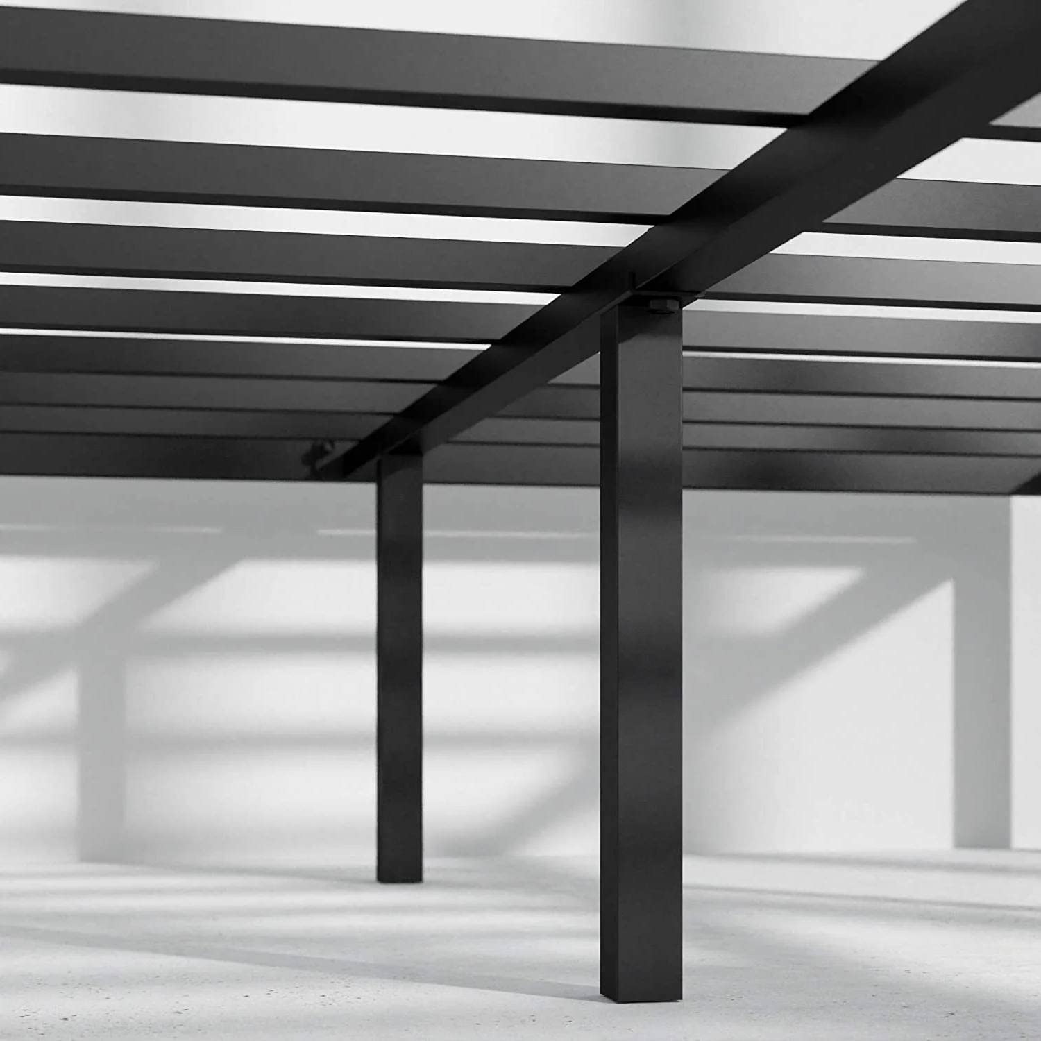 Fast Furnishings King 18 Inch Metal Platform Bed Frame