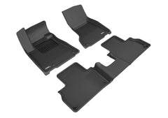 Custom Fit KAGU Floor Mat (BLACK) Compatible with MASERATI LEVANTE 2017-2018 - Full Set