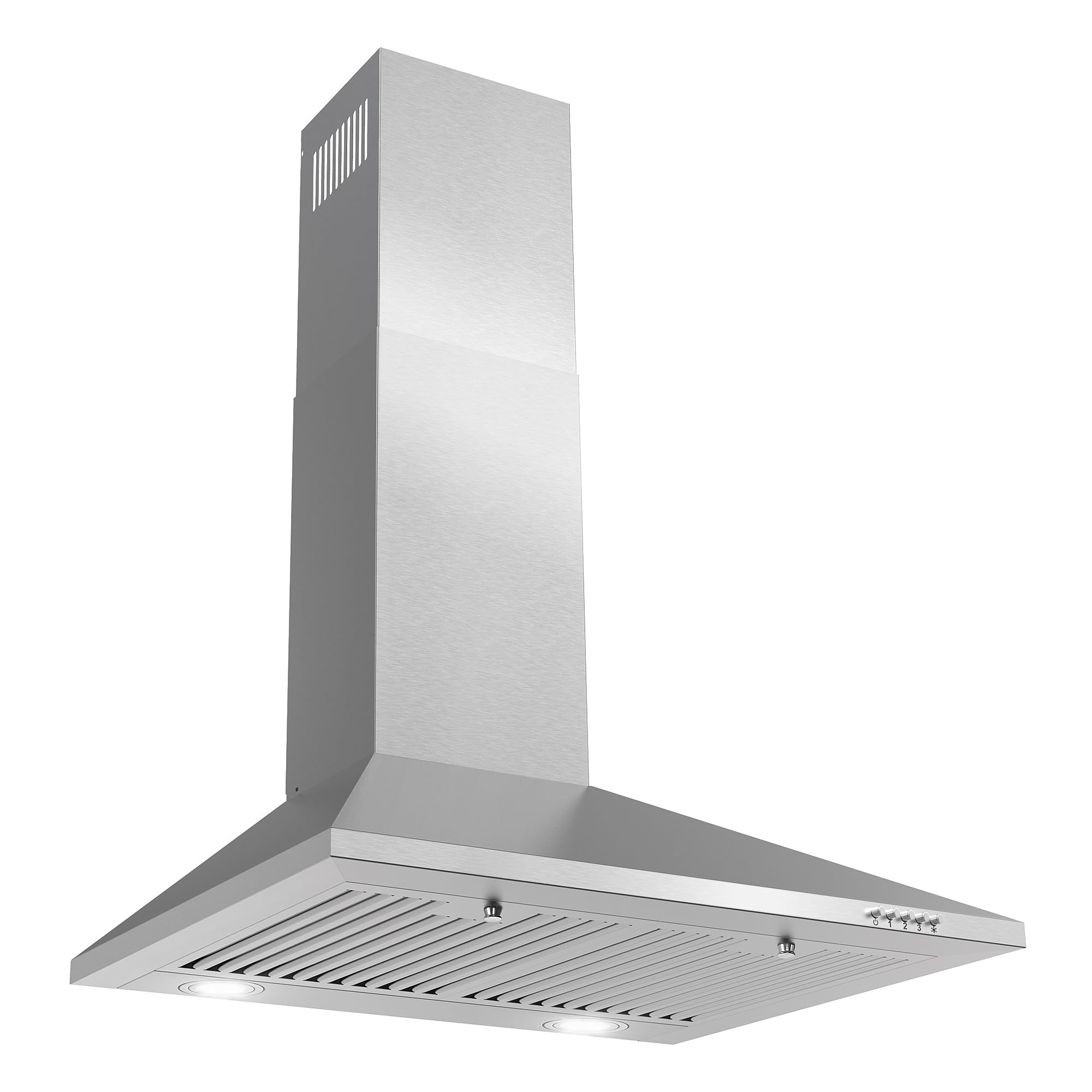 COS-6324EWH 24 in. Nebula Collection 220 CFM Ducted Wall Mount Range Hood, Button Controls, LED Lights, Stainless Steel