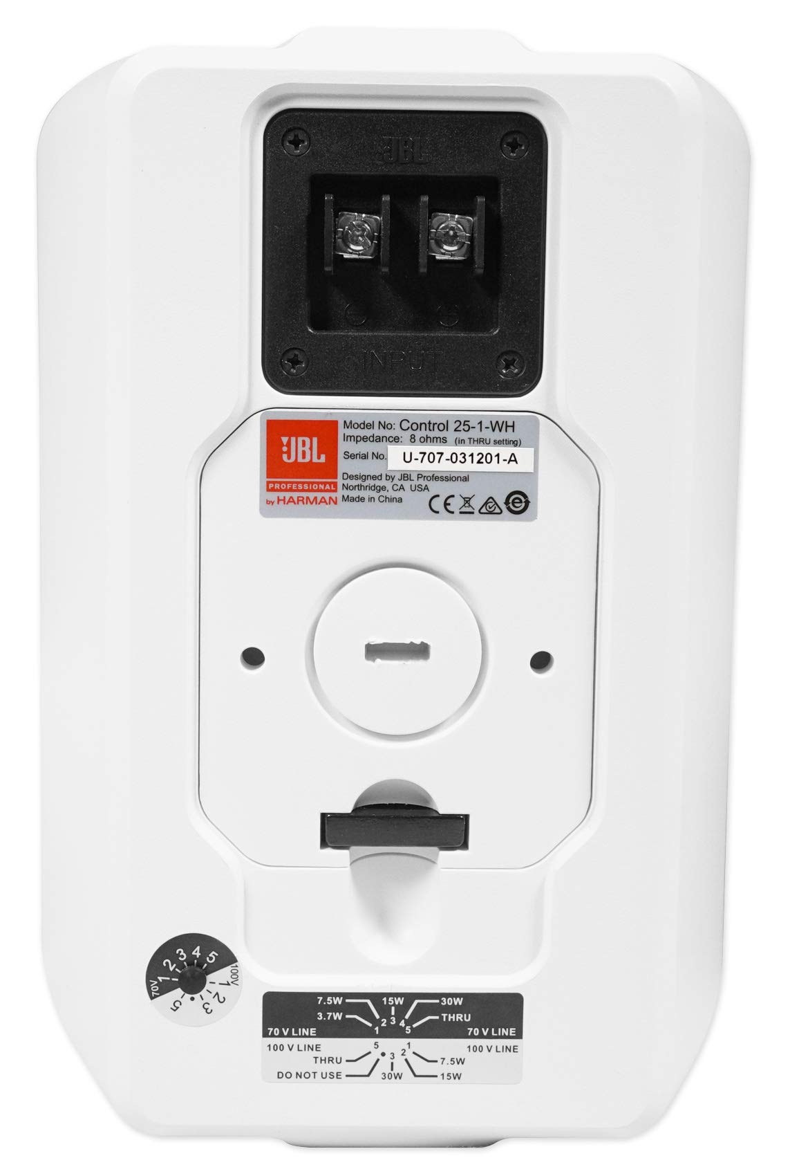 JBL Control 25-1 Indoor Outdoor Speakers - White, Pair