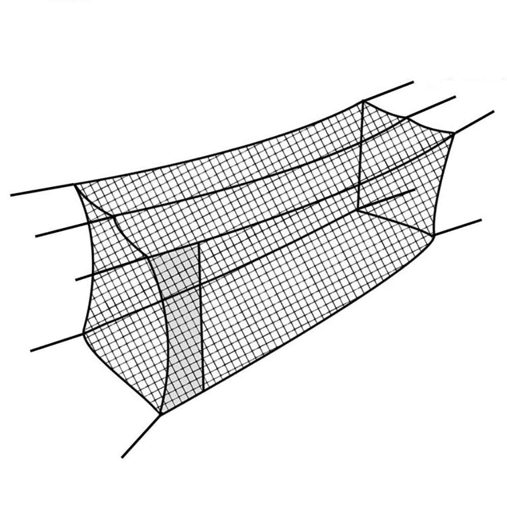 Heavy-Duty Extra-Strength Twisted Rubber Baseball/Softball Training Batting Cage Net, 30 x 12 x 10 Feet
