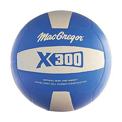 A close-up of a volleyball displaying the words x300 prominently.