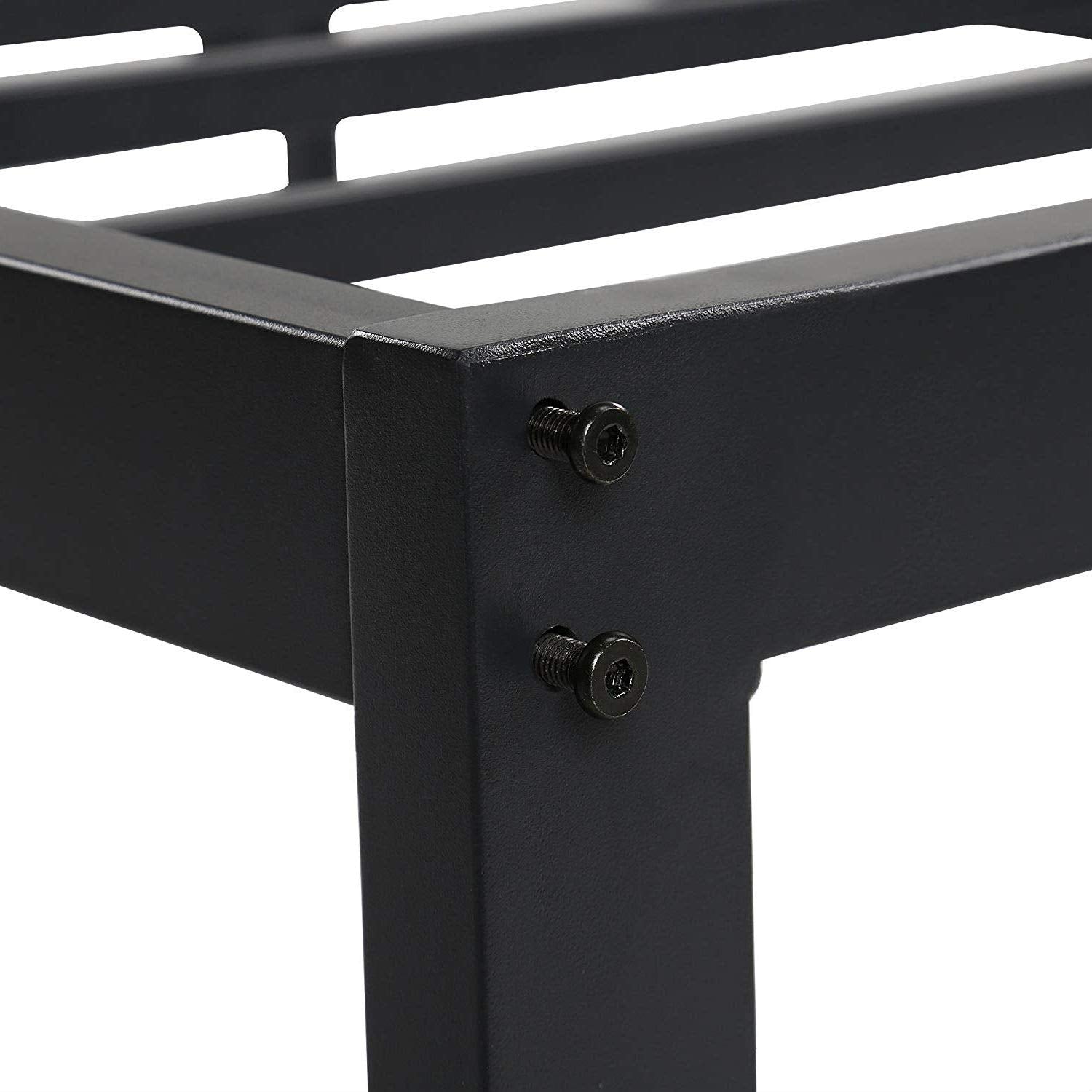 Fast Furnishings Twin XL Black Metal Platform Bed