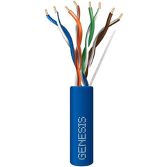 A blue wire surrounded by several differently colored wires, illustrating a mix of vibrant shades.