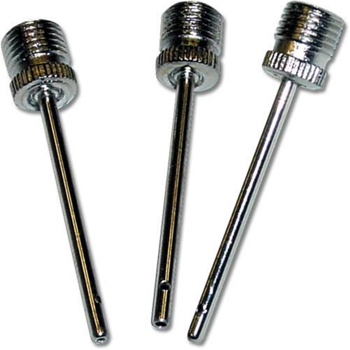 A close-up of three metal screw heads, showcasing their different sizes and textures.