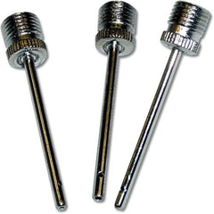 A close-up of three metal screw heads, showcasing their different sizes and textures.