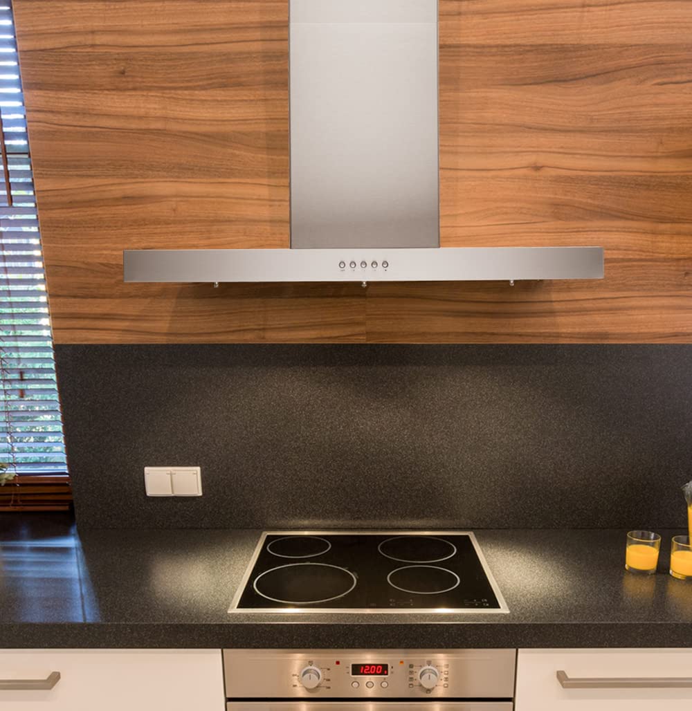 RAX2130SQB-WM-2 Wall Mount Range Hood, 30-Inch, Stainless Steel