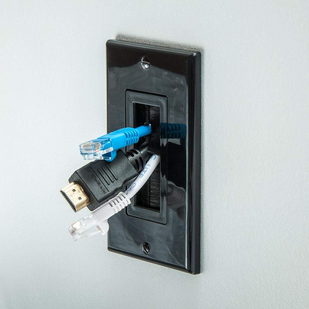 Vanco 120818X Bulk Decor Style Brush Wall Plate