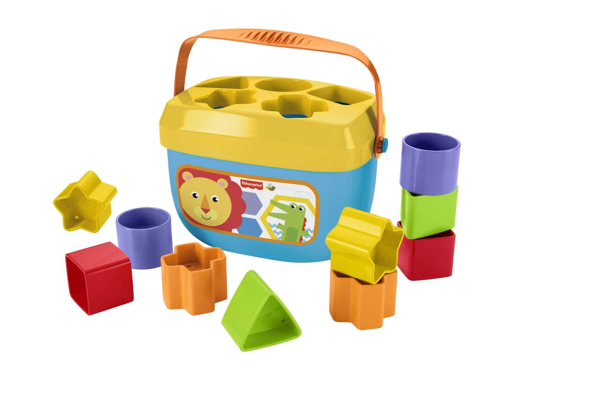 Stacking Toy Baby's First Blocks Set of 10 Shapes for Sorting Play for Infants Ages 6+ Months