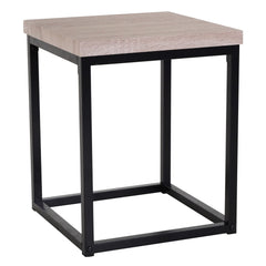 Fast Furnishings Farmhouse 5-Piece Square Wood Steel Kitchen Dining Set