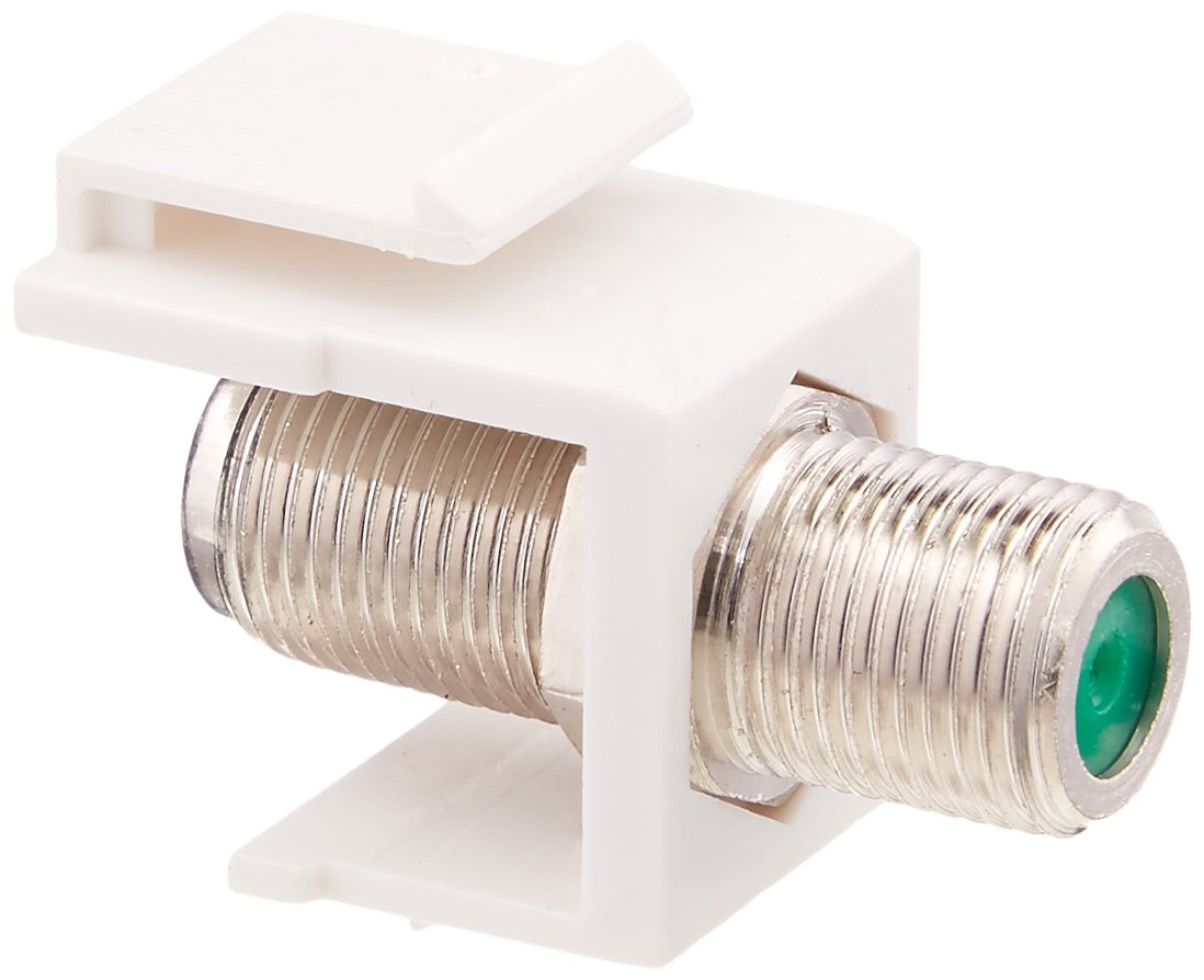White wall connector with an illuminated green light, suggesting it is powered on and ready for use.