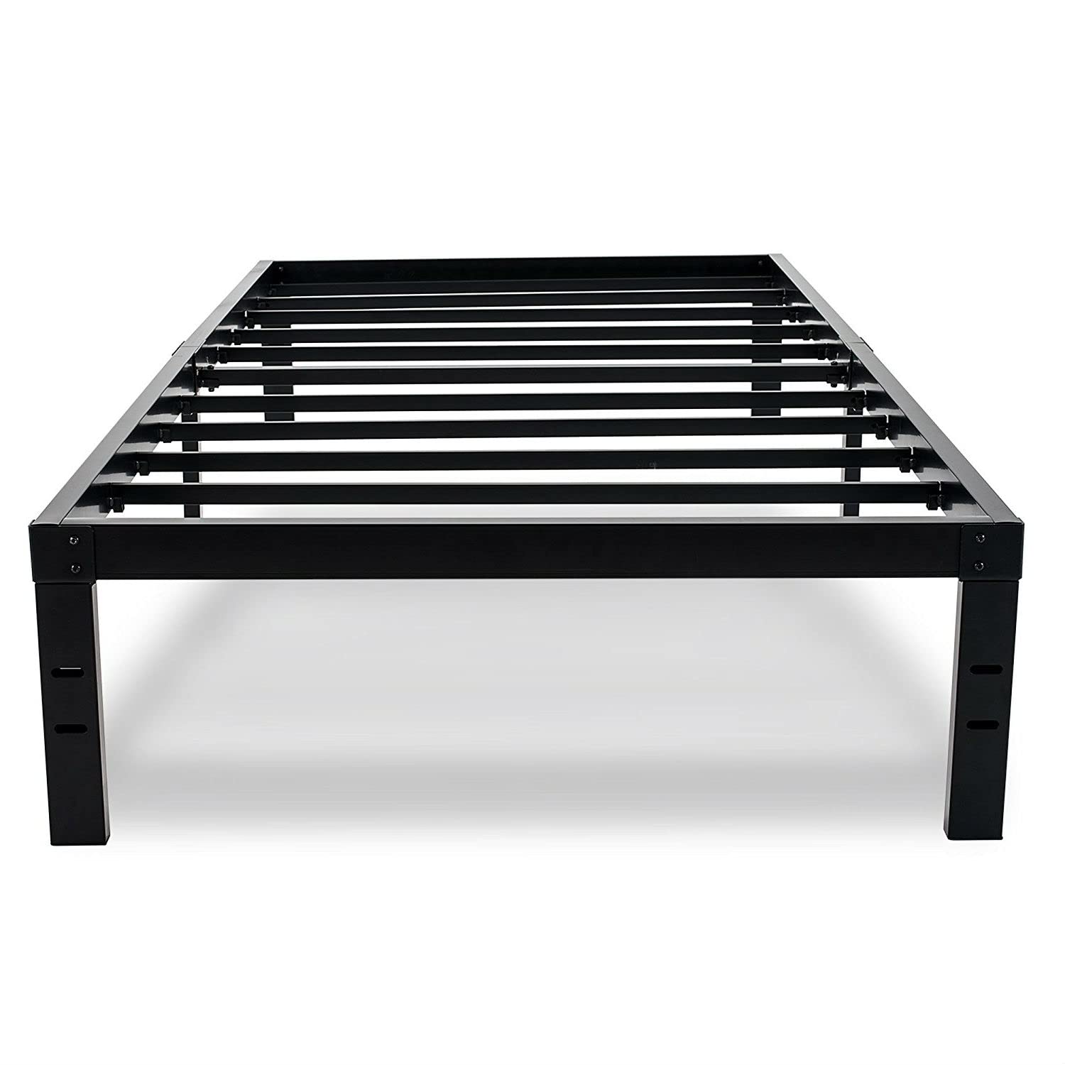 Twin XL College Dorm Black Metal Platform Bed Frame
