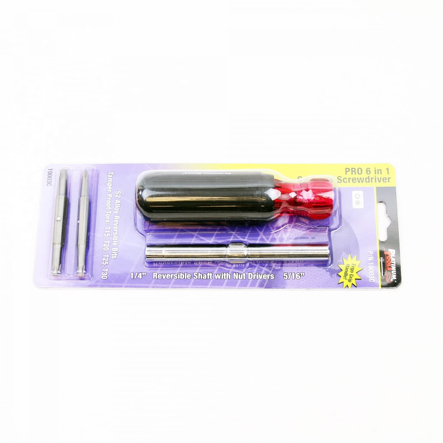 Platinum Tools 19003C PRO 6-in-1 Security Screwdriver