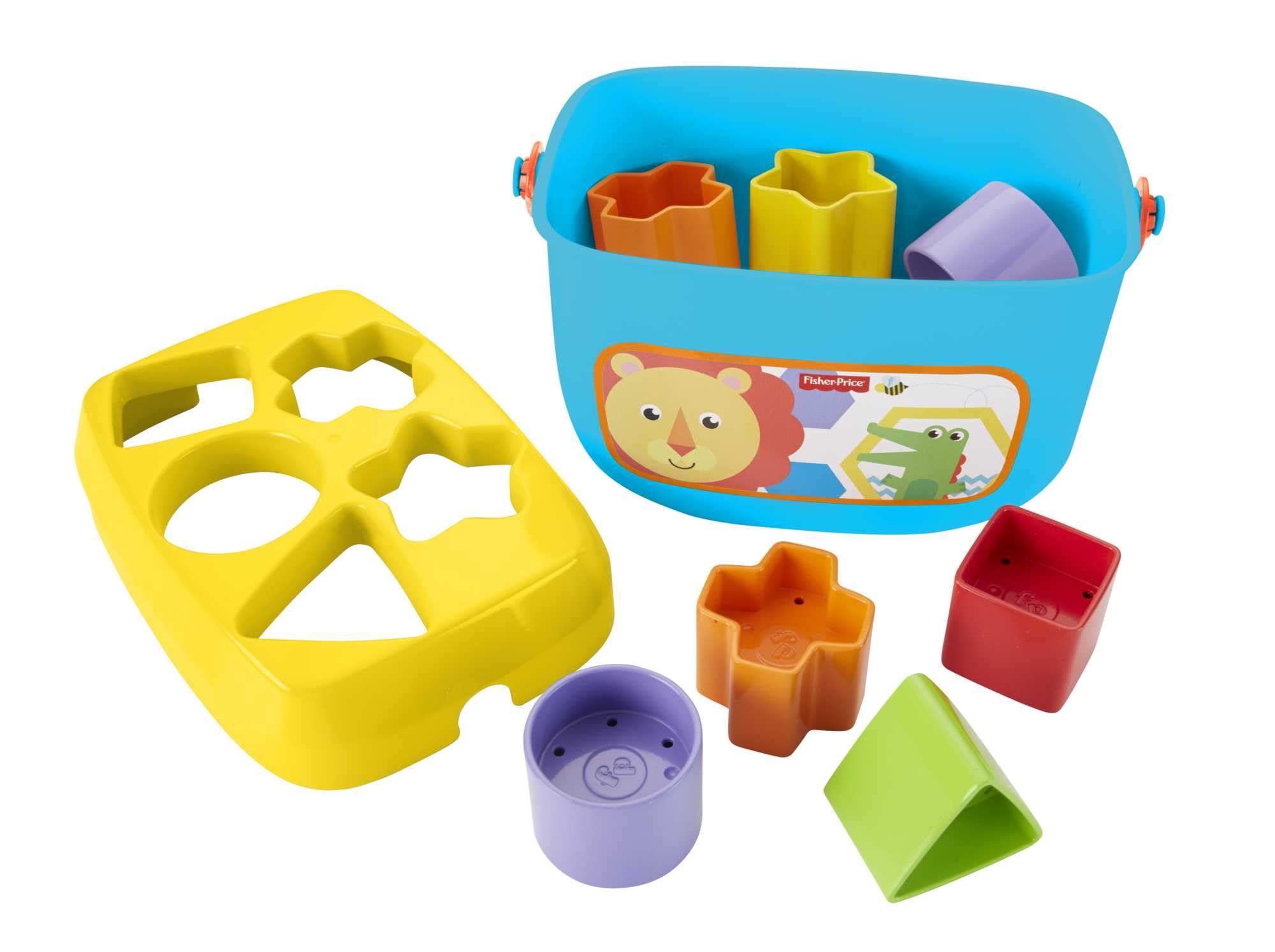Stacking Toy Baby's First Blocks Set of 10 Shapes for Sorting Play for Infants Ages 6+ Months