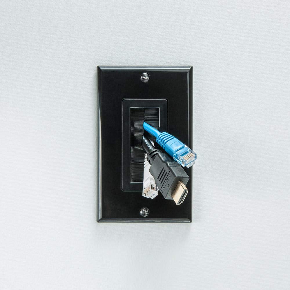 Vanco 120818X Bulk Decor Style Brush Wall Plate