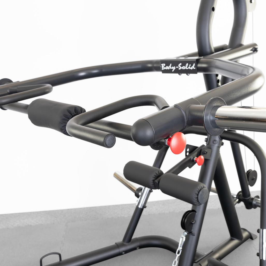 (GLGS100BP4) Corner Leverage Gym, Multi-Function Workout Station for Squats, Pull-Ups, Deadlifts & More, Home and Commercial Gym Equipment