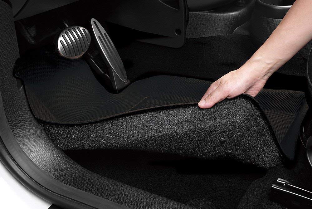 Custom Fit KAGU Floor Mat (BLACK) Compatible with TESLA MODEL 3 2020-2023 - Second Row