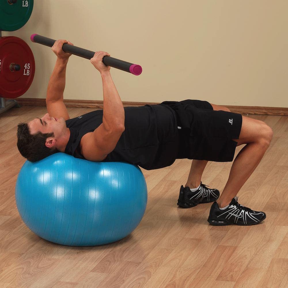 Rubber Padded Weighted Bar - Stretching Weight Exercise Bars for Physical Therapy, Body Toning, Aerobics, Yoga, Pilates