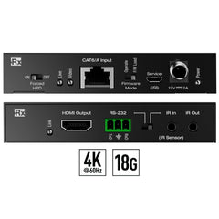 Key Digital KD-X444SP HDMI Extender over CAT6, 4K HDR, 50m/164ft