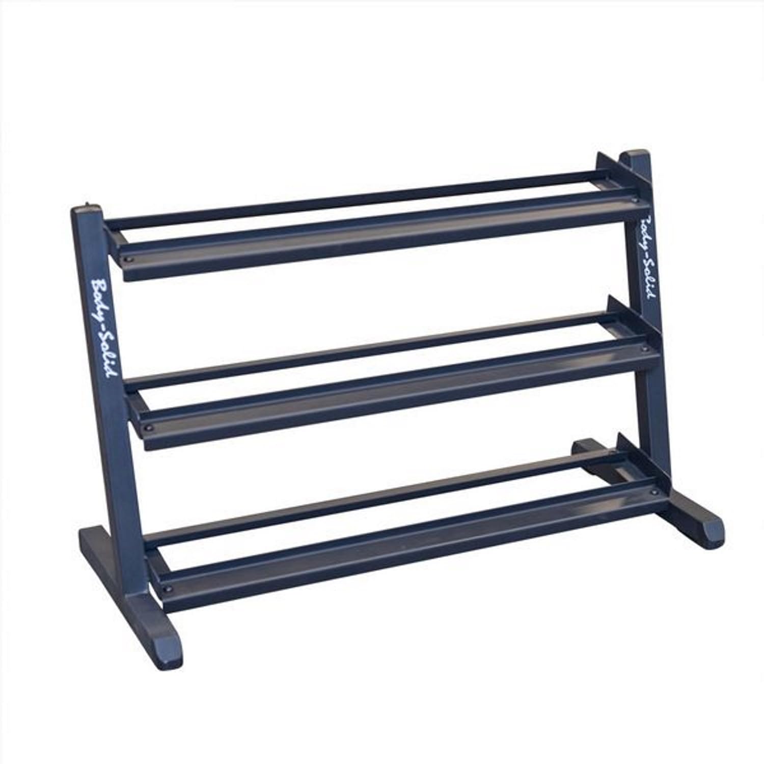 (GDR48) 3-Tier Dumbbell Rack - Heavy-Duty 48inch Wide Weight Stand for 5-55 lb. Dumbbells Set, Home Gym Storage Solution